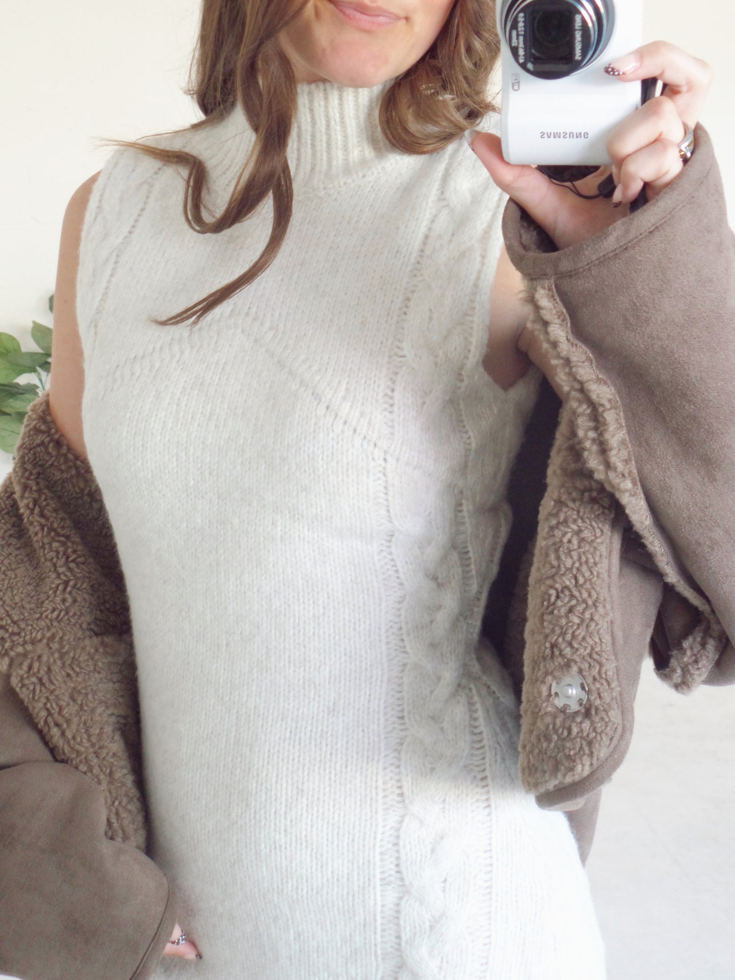 Frost Knit Mockneck Dress