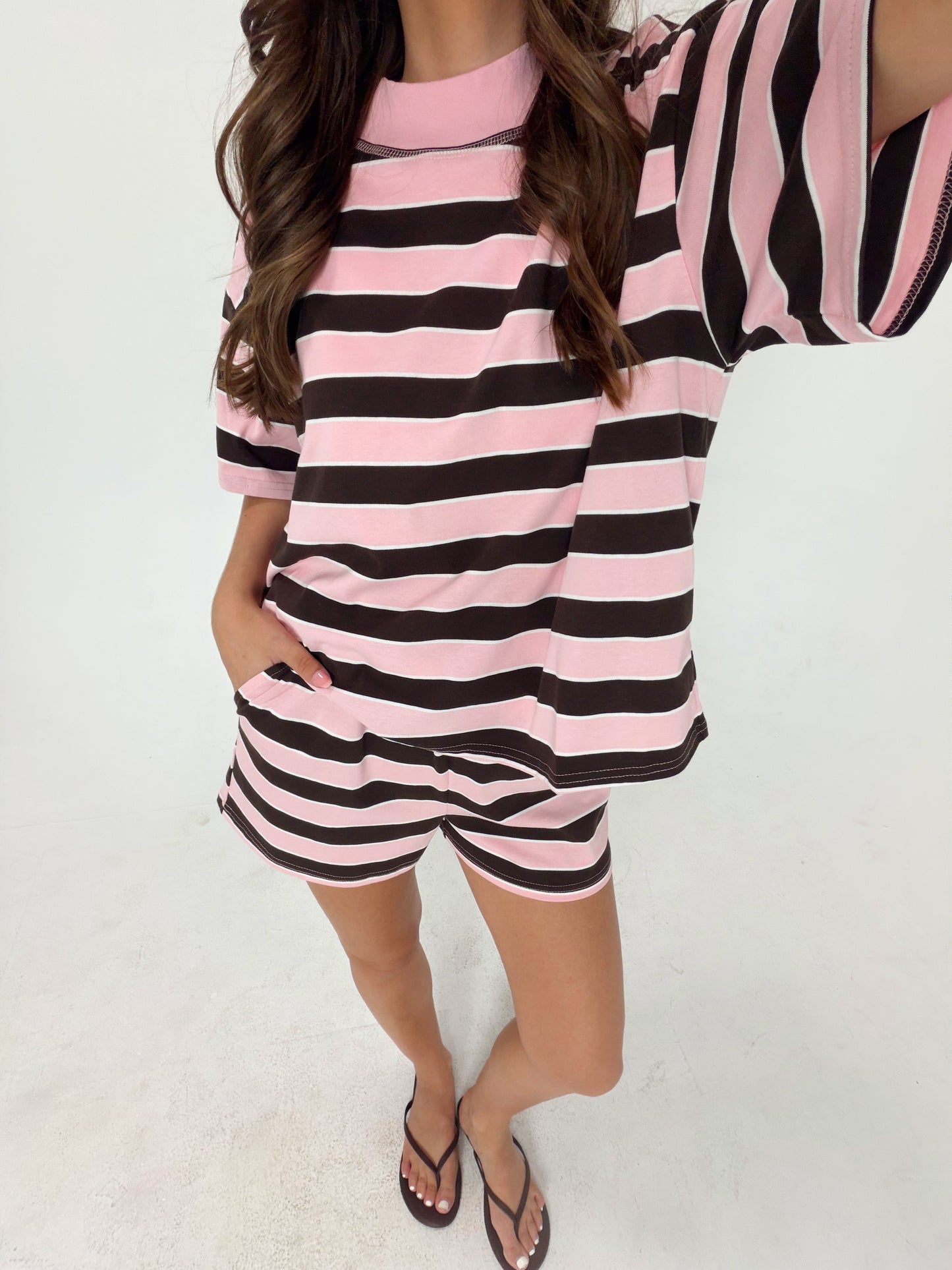 *3 piece bundle* Pink/Brown Set