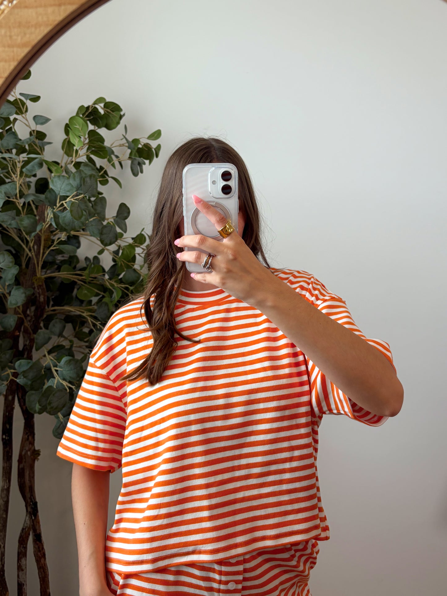 Orangesicle Stipe Tee