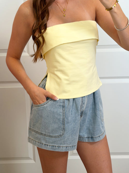 Lemon Drop Tube Top