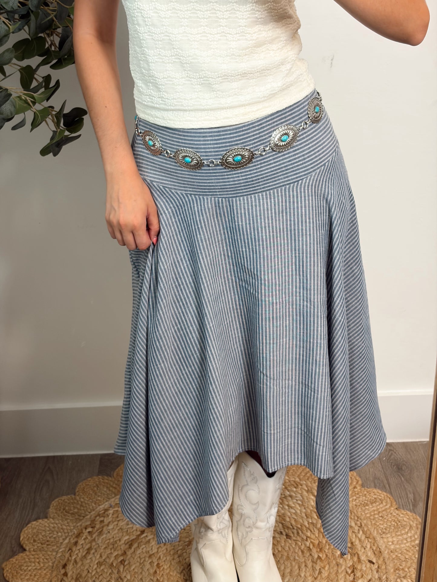 Stripe Handkerchief Skirt