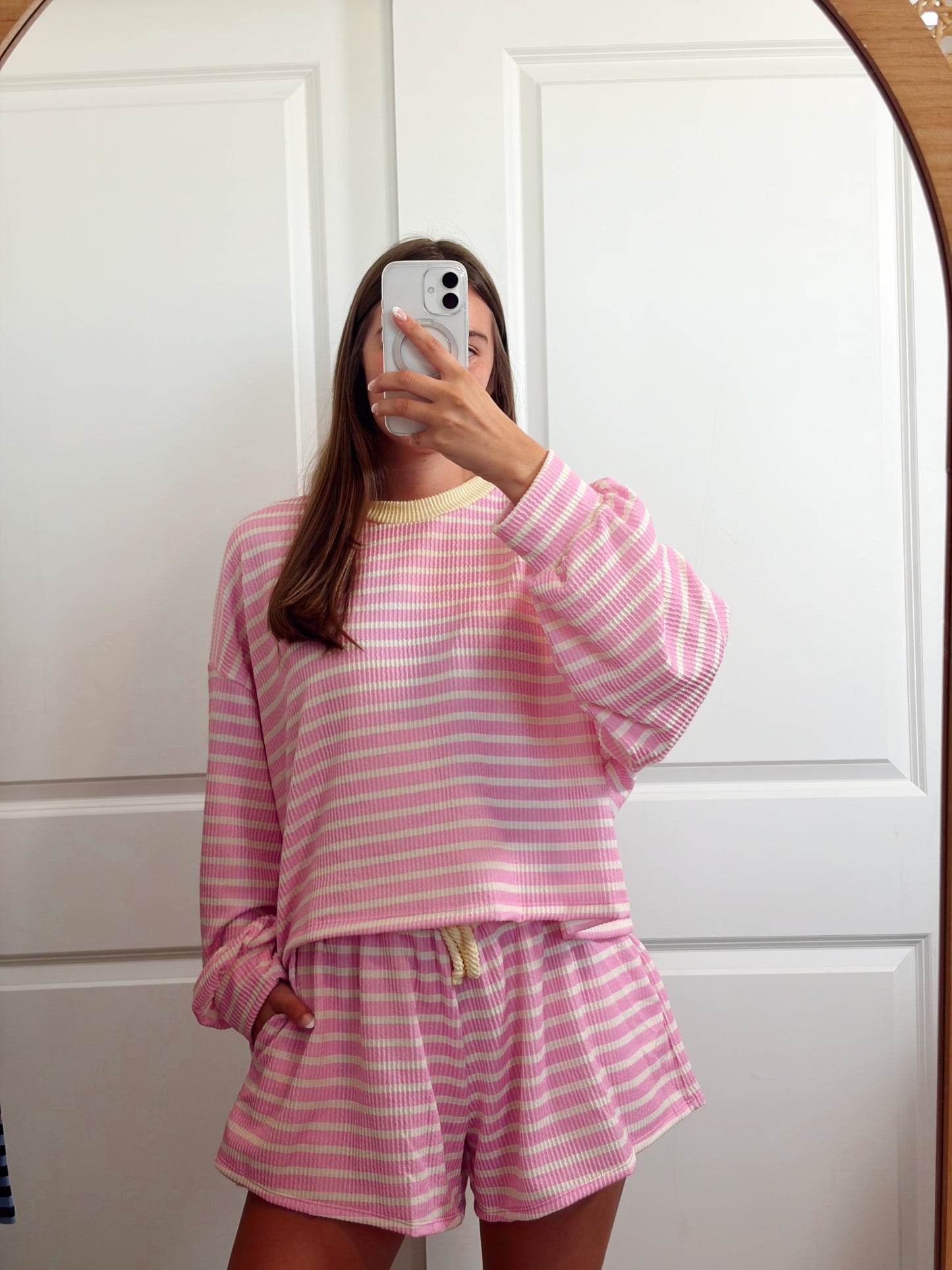 Pink Lemonade Stripe Set