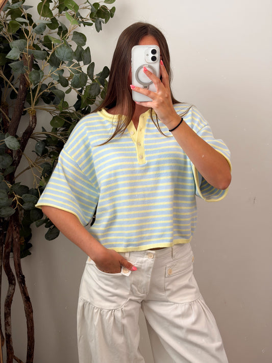 Blue Lemonade Knit Tee