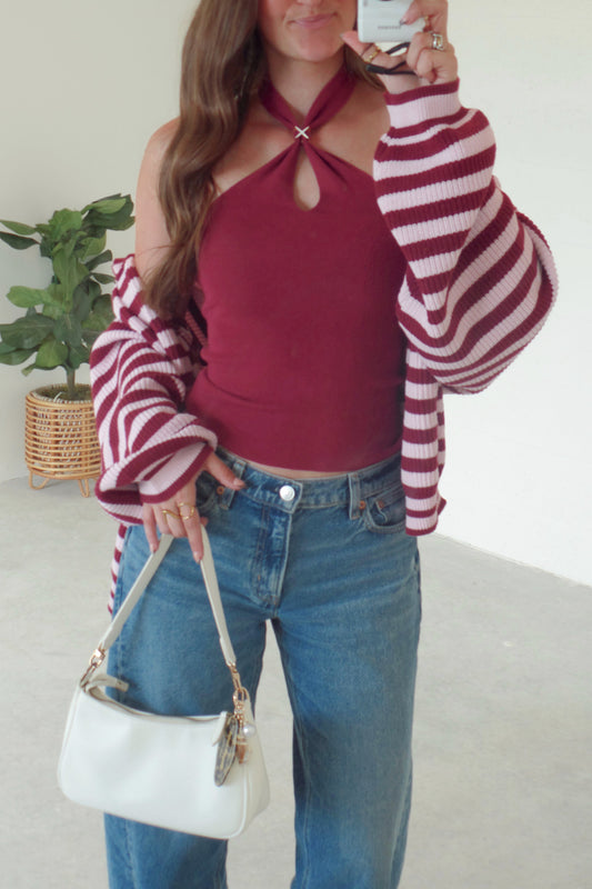 Cabernet Evenings Halter Top