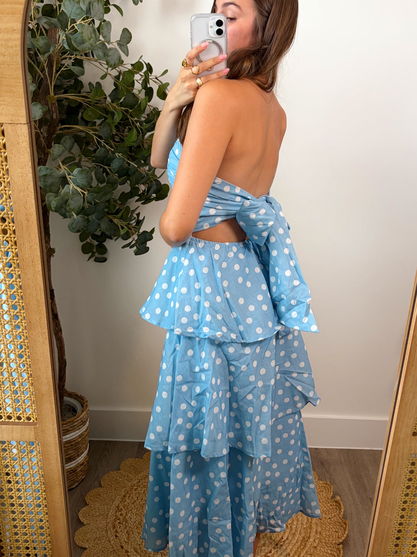 Blue Bliss Dot Dress