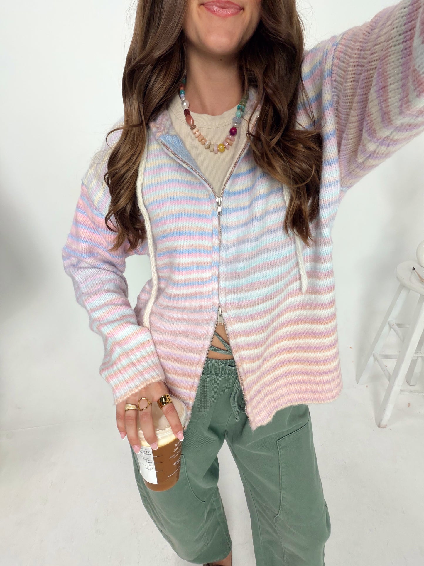 Bliss Rainbow Zip-up Hoodie