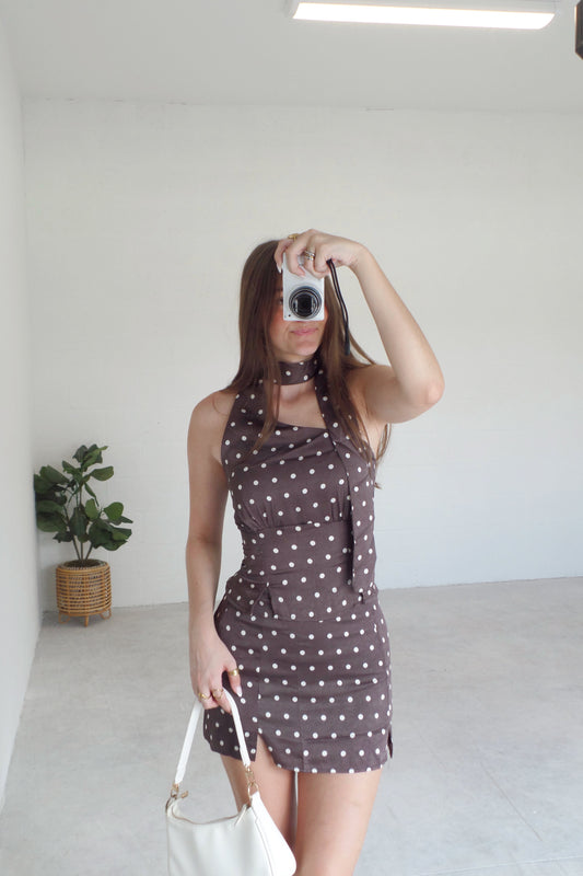 Pretty in Polka-Dot Skirt Set