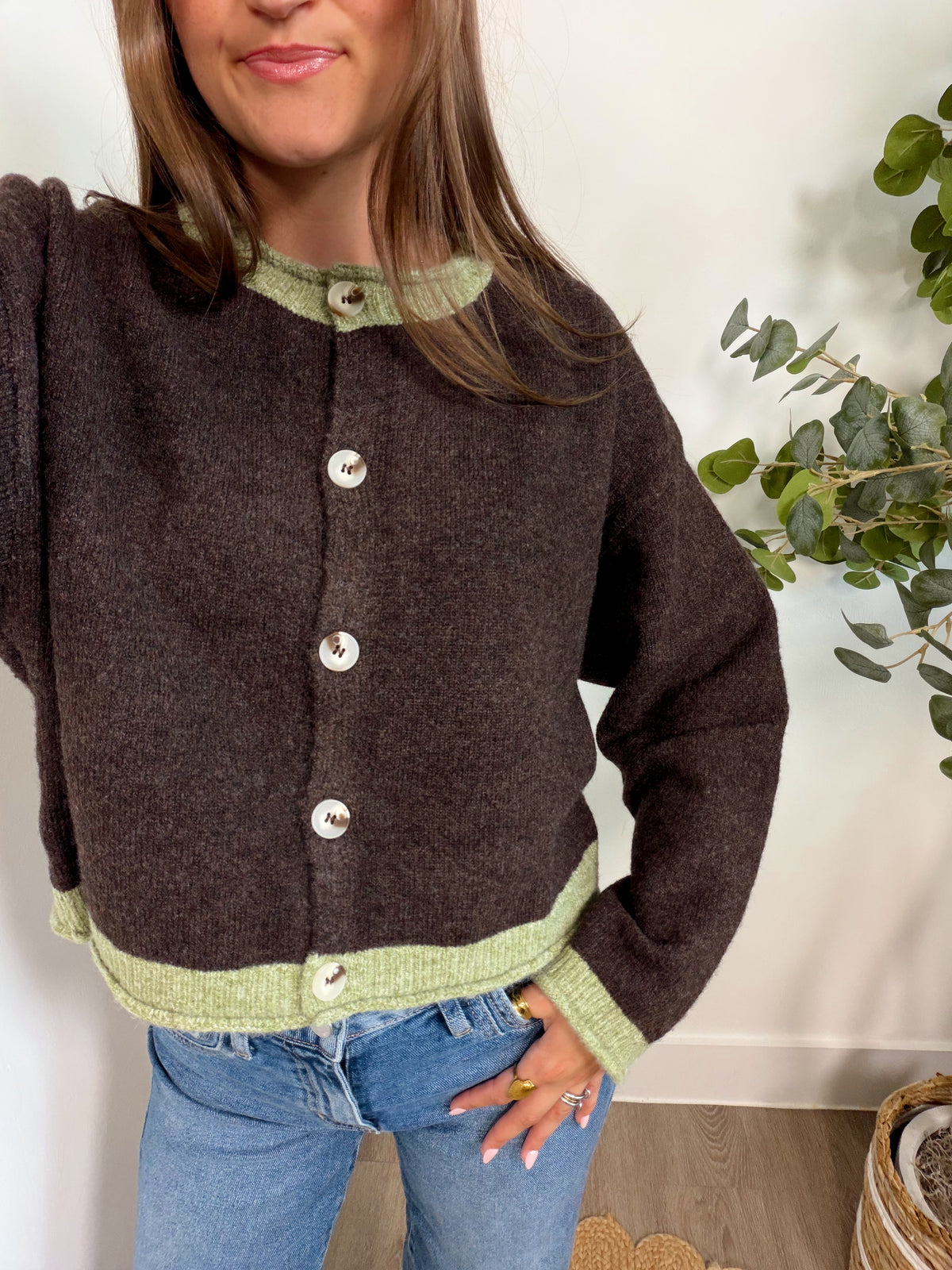 Matcha & Mocha Cardigan