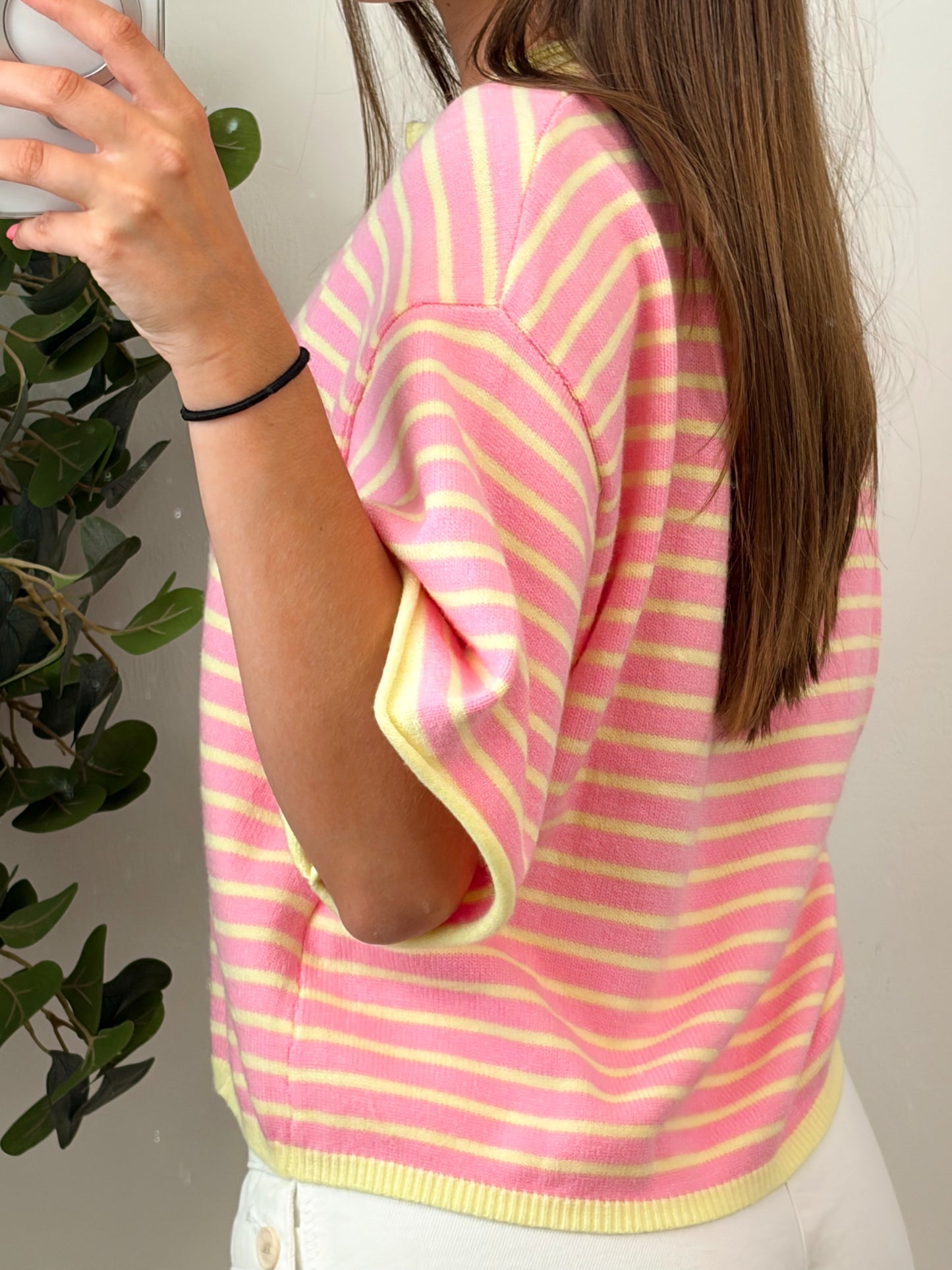 Pink Lemonade Knit Tee
