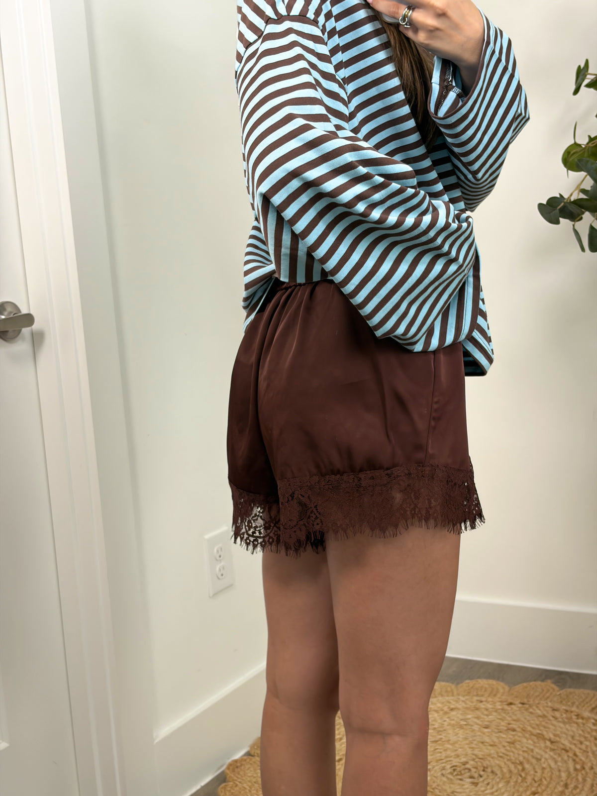Timber Satin Lace Shorts