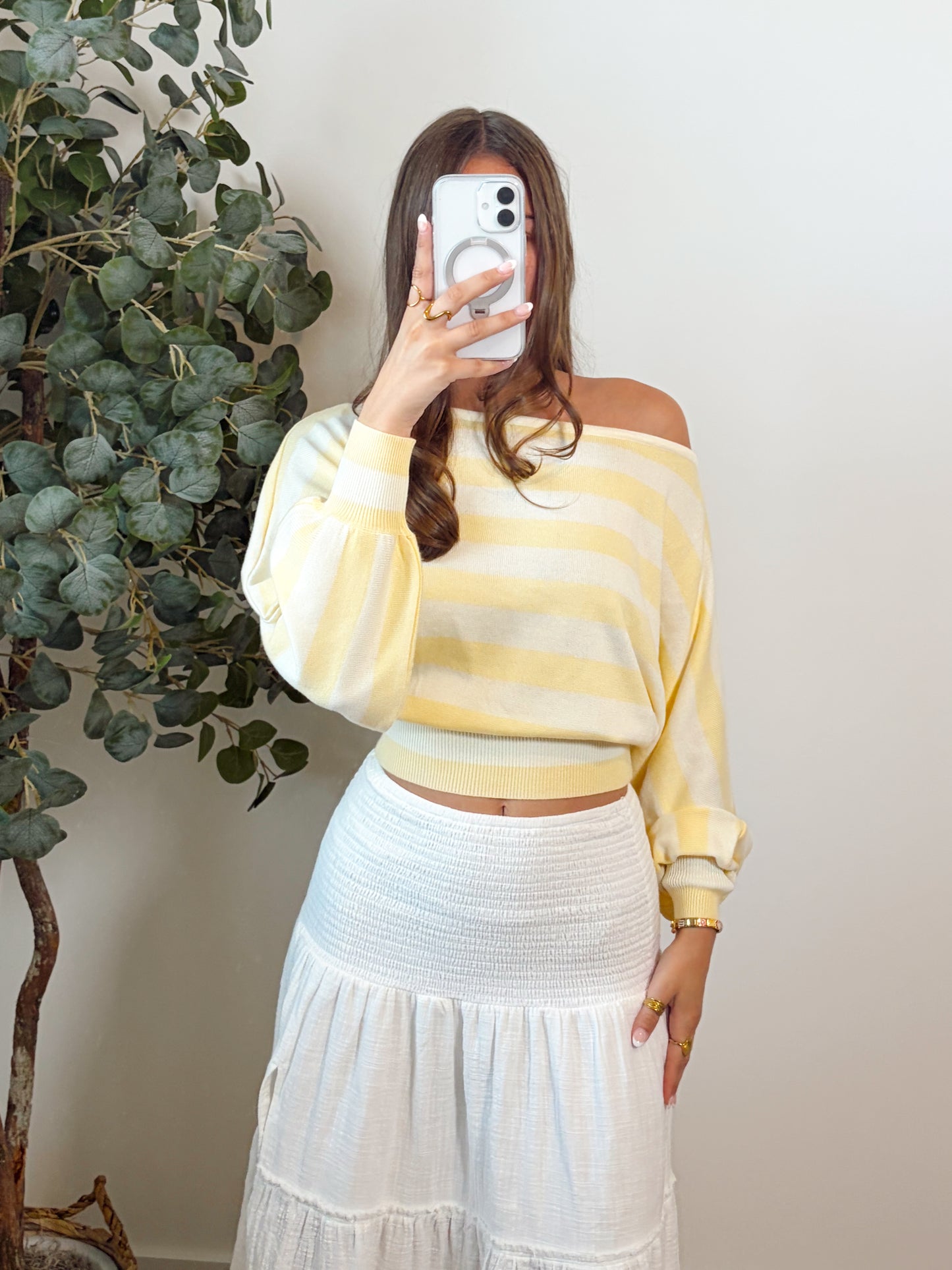 Butter Glow Boatneck Top