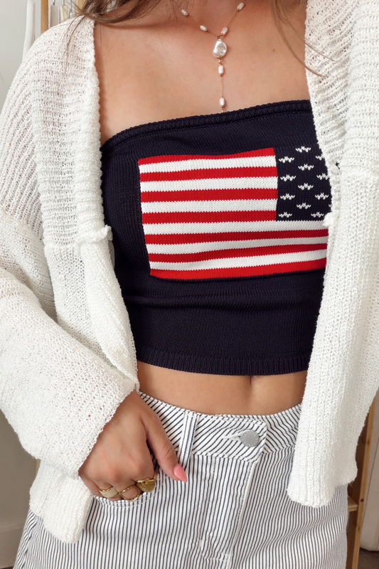 USA Knit Tube Top